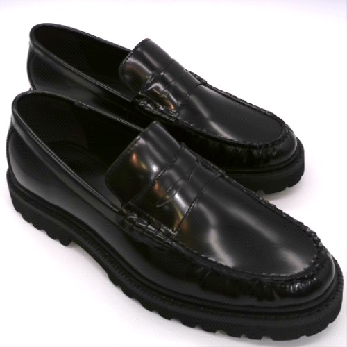 schuh Black rudy leather loafer shoes schuh rudy leather loafer 2