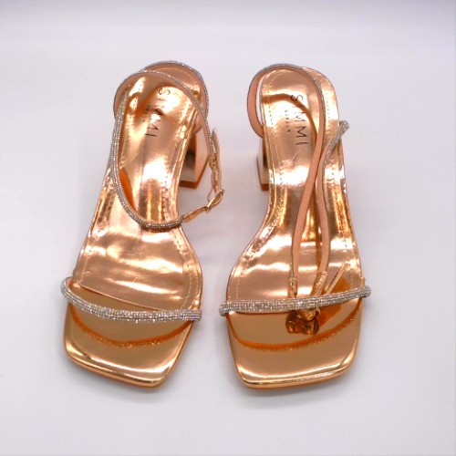 SIMMI Rose Gold ciel block low heels SIMMI ciel block 1