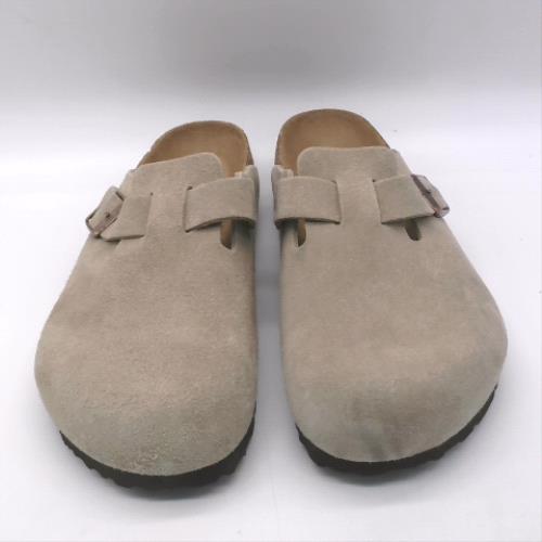 BIRKENSTOCK Beige boston soft footbed clog sandals BIRKENSTOCK boston soft footbed clog 1