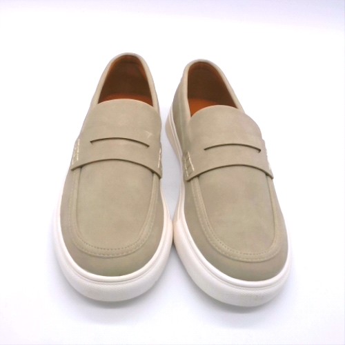 schuh Light Grey loudest white sole loafer boys youth schuh loudest white sole loafer 1