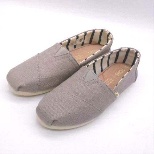 TOMS Light Grey alp heritage canvas flats TOMS alp heritage canvas 3