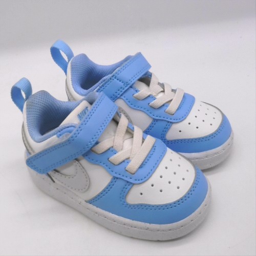 Nike White & Pl Blue court borough low boys toddler Nike court borough low 2