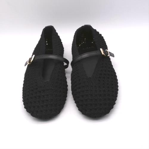 schuh Black lisbeth crochet ballerina flats schuh lisbeth crochet ballerina 1