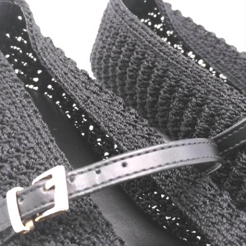 schuh Black lisbeth crochet ballerina flats schuh lisbeth crochet ballerina 2