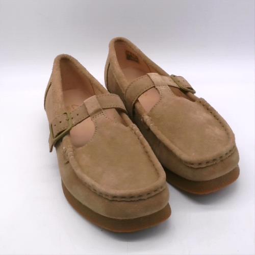 Clarks Tan wallabee evo bar flats Clarks wallabee evo bar 2