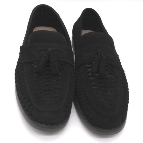 schuh Black robbie woven loafer shoes schuh robbie woven loafer 1