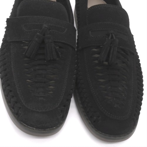 schuh Black robbie woven loafer shoes schuh robbie woven loafer 2