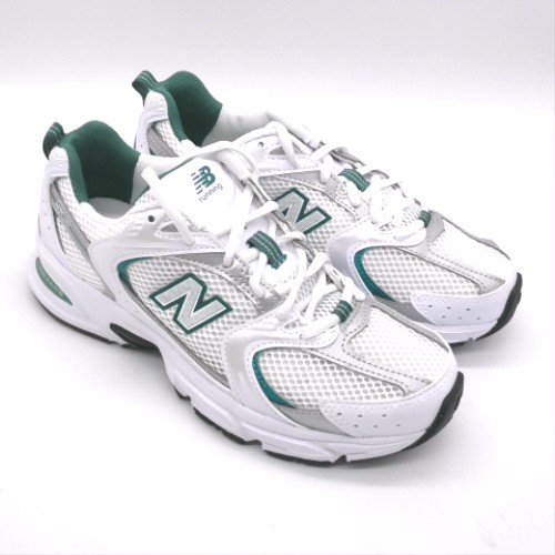 New Balance White & Green 530 trainers New Balance 530 3