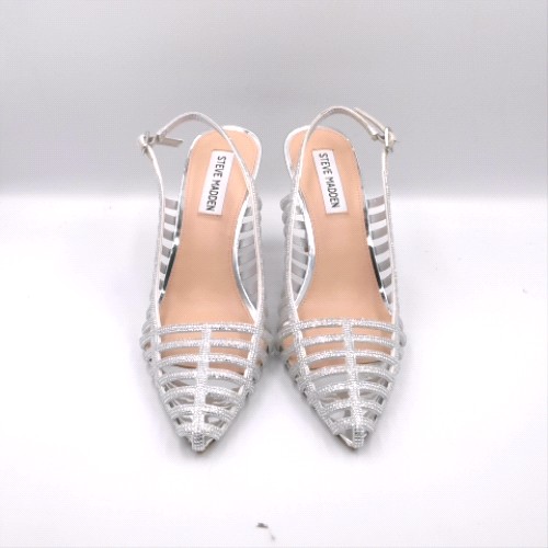 Steve Madden Silver carleigh caged high heels Steve Madden carleigh caged 1