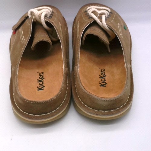 Kickers Classics Taupe kick mule flats Kickers Classics kick mule 3