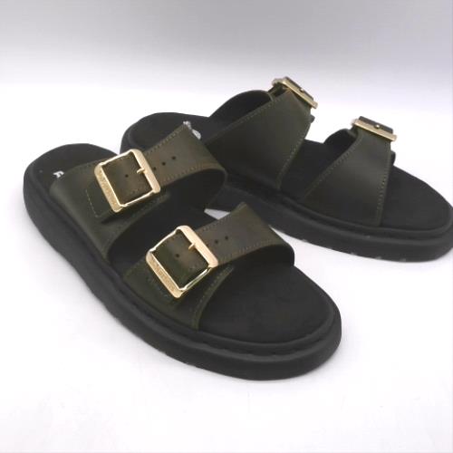 Dr Martens Khaki josef slide sandals Dr Martens josef slide 3