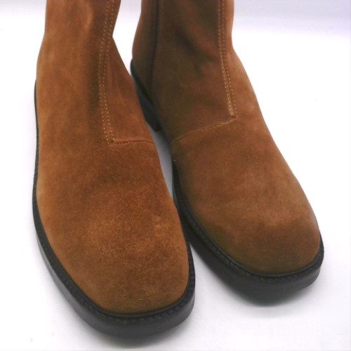 schuh Tan dario suede square toe boots schuh dario suede square toe 3