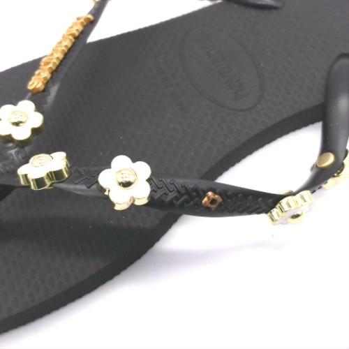 Havaianas Black slim stylish flip sandals Havaianas slim stylish flip 3