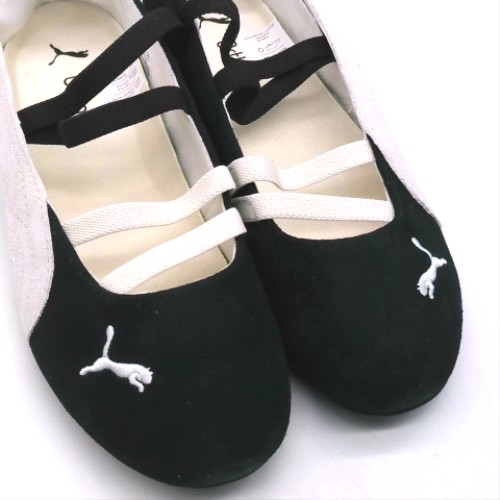 PUMA Black & White speedcat ballet trainers PUMA speedcat ballet 3