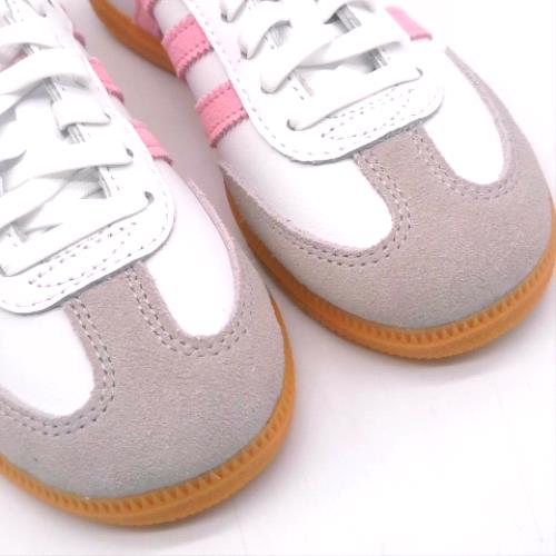 adidas White & Pink samba og girls junior adidas samba og 3