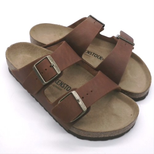 BIRKENSTOCK Dark Brown arizona oiled leather sandals BIRKENSTOCK arizona oiled leather 2