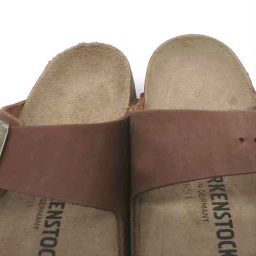 BIRKENSTOCK Dark Brown arizona oiled leather sandals BIRKENSTOCK arizona oiled leather 3
