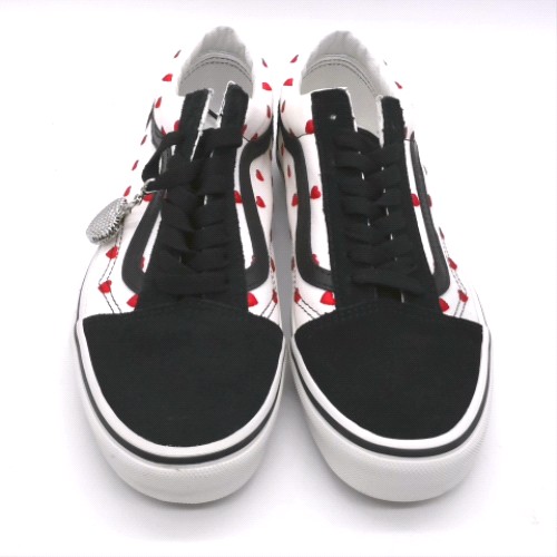 Vans White & Red old skool hearts trainers Vans old skool hearts 1