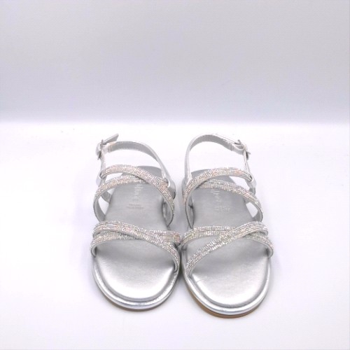schuh Silver tevy embellished strappy girls junior schuh tevy embellished strappy 1