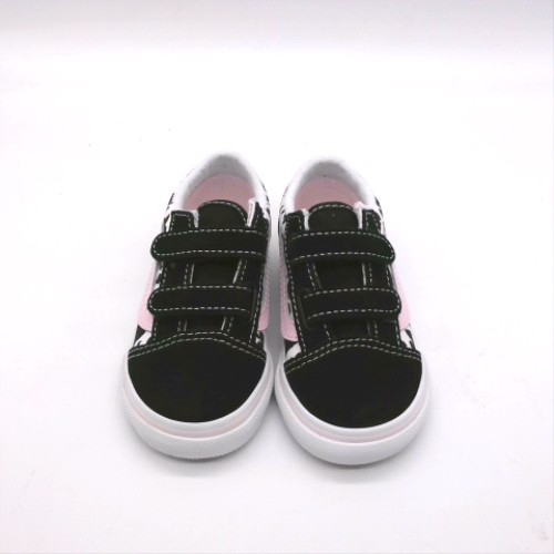 Vans Black & pink old skool v girls toddler Vans old skool v 1