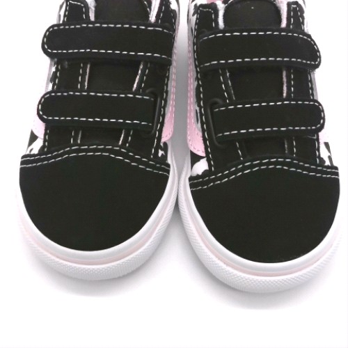 Vans Black & pink old skool v girls toddler Vans old skool v 2
