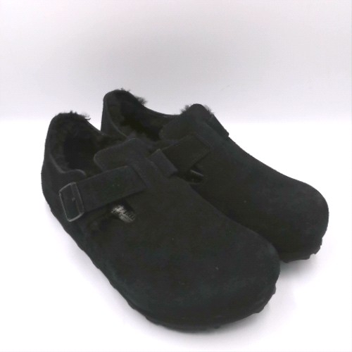 BIRKENSTOCK Black london shearling flats BIRKENSTOCK london shearling 2