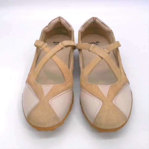 schuh Natural monday leather sneakerina trainers schuh monday leather sneakerina 1
