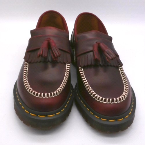 Dr Martens Burgundy adrian ben tassel loafer shoes Dr Martens adrian ben tassel loafer 1