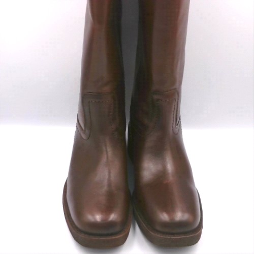 schuh Brown damari leather pull on boots schuh damari leather pull on 1