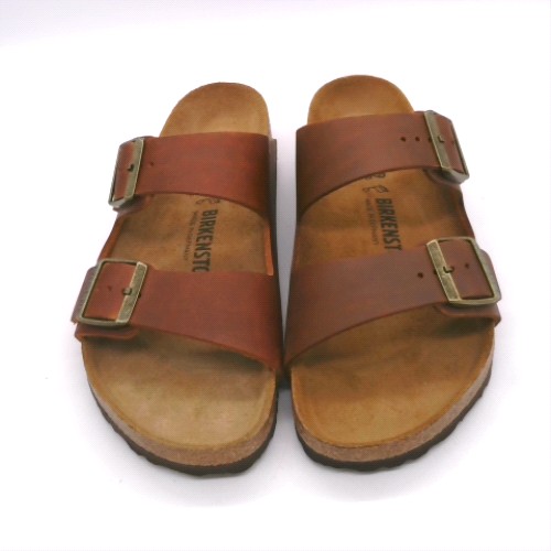 BIRKENSTOCK Dark Brown arizona oiled leather sandals BIRKENSTOCK arizona oiled leather 1