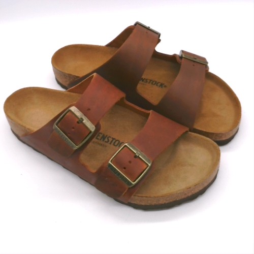 BIRKENSTOCK Dark Brown arizona oiled leather sandals BIRKENSTOCK arizona oiled leather 2