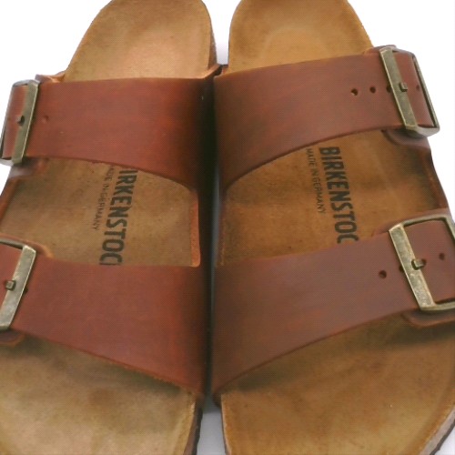 BIRKENSTOCK Dark Brown arizona oiled leather sandals BIRKENSTOCK arizona oiled leather 3