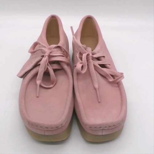 Clarks Pale Pink wallabee evo flats Clarks wallabee evo 1