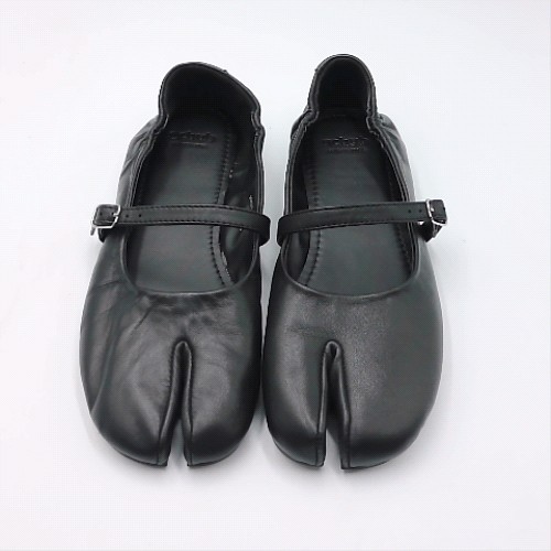 schuh lusia leather split toe ballet 1