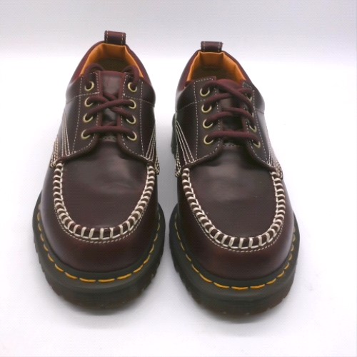 Dr Martens Burgundy lowell moc toe shoes Dr Martens lowell moc toe 1