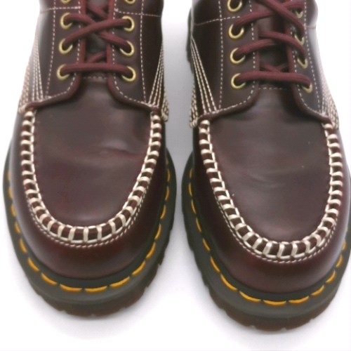 Dr Martens Burgundy lowell moc toe shoes Dr Martens lowell moc toe 2