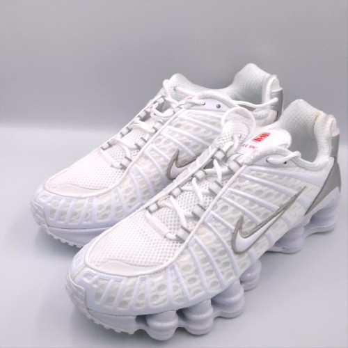 Nike White & Silver shox tl trainers Nike shox tl 2