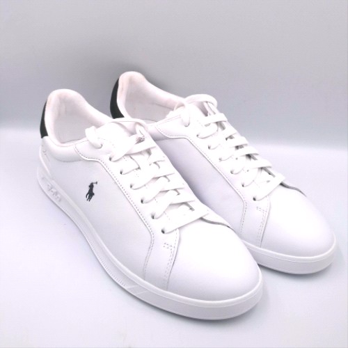 Polo Ralph Lauren White & Navy heritage court trainers Polo Ralph Lauren heritage court 2