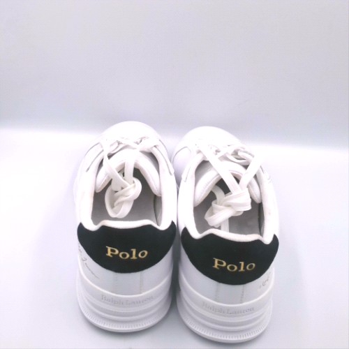 Polo Ralph Lauren White & Navy heritage court trainers Polo Ralph Lauren heritage court 3