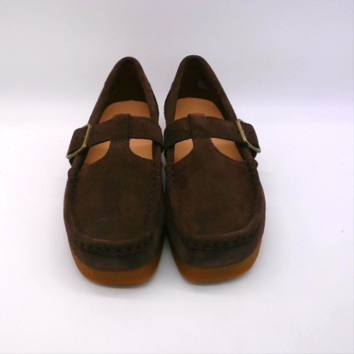 Clarks Originals Brown wallabee evo bar flats Clarks Originals wallabee evo bar 1