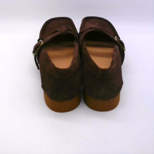 Clarks Originals Brown wallabee evo bar flats Clarks Originals wallabee evo bar 3