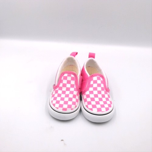 Vans White & Pink classic slip-on v girls toddler Vans classic slip-on v 1