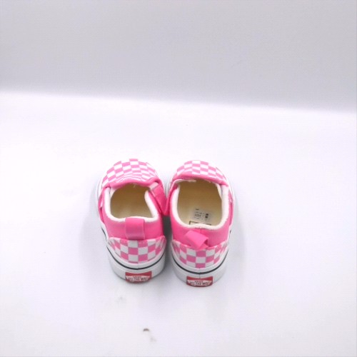 Vans White & Pink classic slip-on v girls toddler Vans classic slip-on v 3