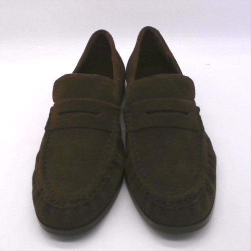schuh lewis suede ruched loafer 1