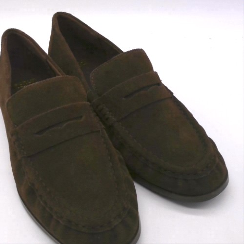 schuh lewis suede ruched loafer 2