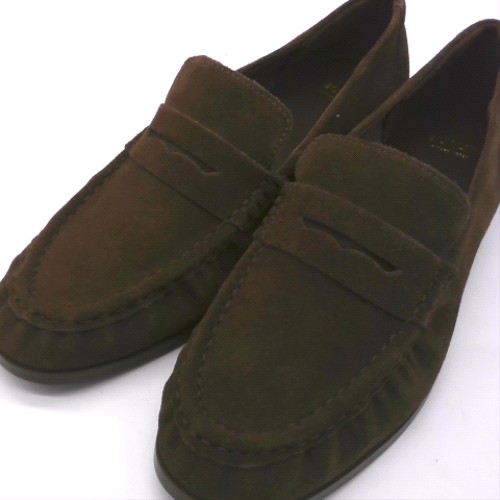 schuh lewis suede ruched loafer 3
