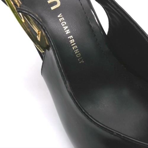 schuh Black sage buckle slingback court high heels schuh sage buckle slingback court 2