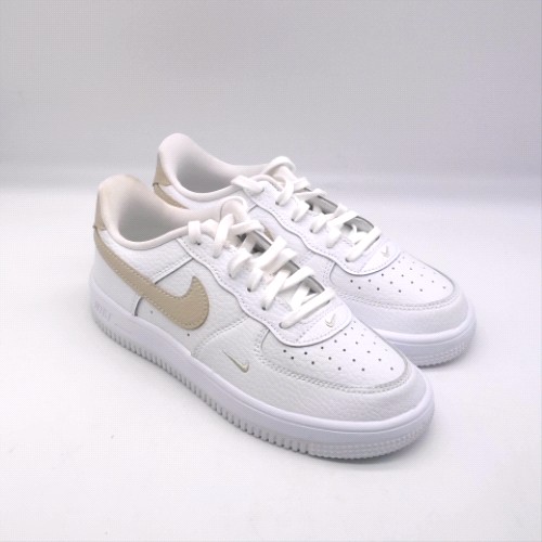 Nike White & Beige force 1 low junior Nike force 1 low 2