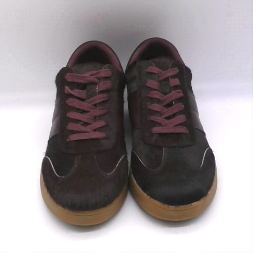 schuh Burgundy miley leather trainer trainers schuh miley leather trainer 1