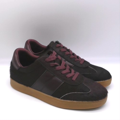 schuh Burgundy miley leather trainer trainers schuh miley leather trainer 2